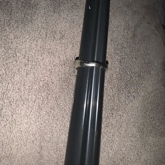 Costume jewelry ring silver colour Yellow stone SZ 9 - Picture 5 of 5